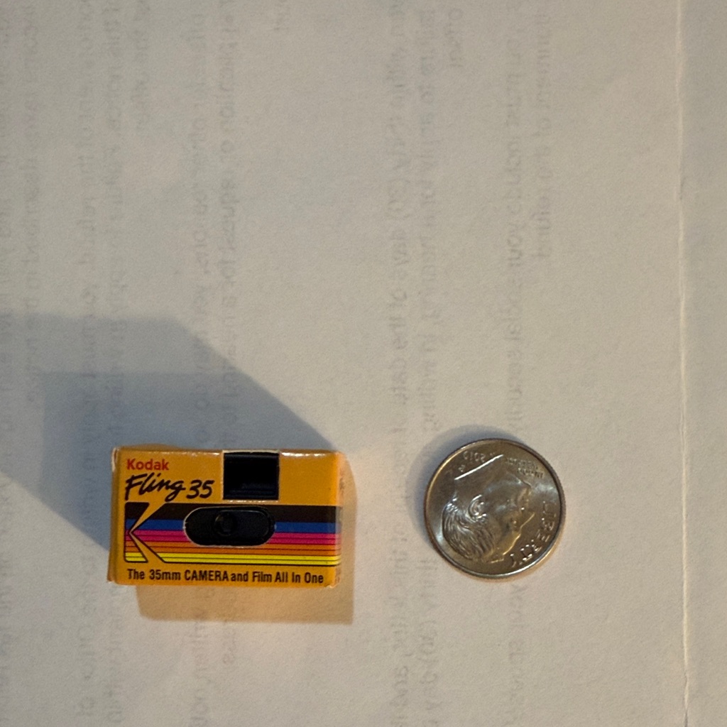 Mini Brand Kodak Yellow And Black Camera
